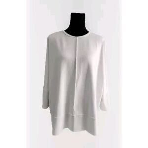 SPANX - White Perfect Length Top. Dolman 3/4 Sleeve. #50171R Women's Size S